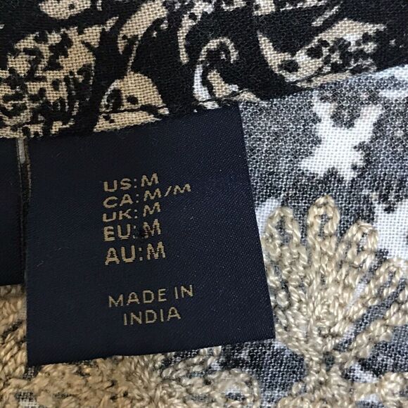 RACHEL Rachel Roy Womens Boho Top Size‎ M Dolman Sleeve Crochet Lace Oversized - Picture 11 of 12